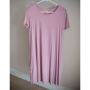 Piko short sleeve t-shirt dress with pockets